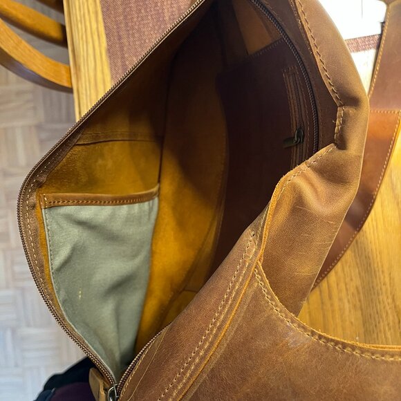 Handcrafted Artisan Anti-theft Genuine Leather Backpack - NEW! - Picture 7 of 9